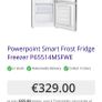 Powerpoint Smart Frost Fridge Freezer P65514MSFWE new display model) Image 5