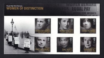 2008 Great Britain Women of Distinction Commemorative Stamps Presentation Pack