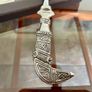 Pewter Letter Opener Traditional Khanjar Oman Image 3