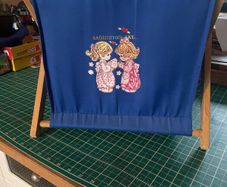 Vintage 1970s knitting caddy