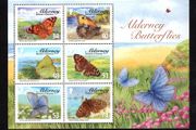 2008 Alderney Butterflies Commemorative Stamps Miniature Sheet Mint Never Hinged (MNH)