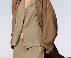 Fab Zara Taupe Grey Linen Overshirt Size XL UK 14