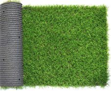 Artificial Grass Doormat Indoor Outdoor Area Rugs 35mm Pile Height Pad Mat Garden Doormat Rubber Backed with Drainage Holes For Home Garden Decoration (0.4Mx0.8M)