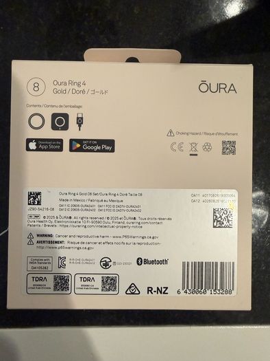 Oura Ring 4 in Gold (Size 8)