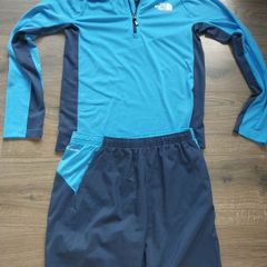The North Face Performance 1/4 Zip Top paired with the matching The North Face 24/7 Block Shorts Never used