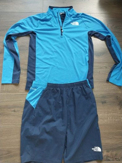 The North Face Performance 1/4 Zip Top paired with the matching The North Face 24/7 Block Shorts Never used