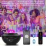 LED Galaxy Ocean Wave Star Projector Night Light Bluetooth Music Speaker Party Image 8