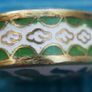 Vintage Pendant, Magnifying Glass, Asian Chinese Enamel,  Flowers Image 4