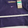 NIKE Pro Purple Cropped Long Sleeve Top with Elasticated back detail - Sz XL (Fit 16-18UK) - Bnwt Rrp 45 Image 10