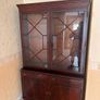 Solid Mahogany Glass Display Cabinet Excellent Condition Image 2