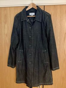 Next Denim Trench Coat Size 18