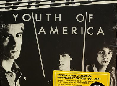 Wipers: Youth Of America LP Limited.Clear / Black Smoke