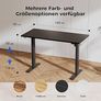 Electric Standing Desk, 120 x 60 cm Height Adjustable Sit Stand Desks with Splice Board and Memory Smart Pannel, Home Office Desk, Black Image 6
