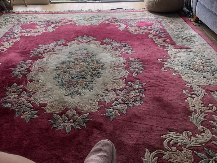 vintage pure wool rug