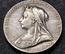 The Royal Mint Silver 1897 Victoria Diamond Jubilee Medal