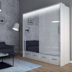 Sliding Doors Wardrobe S 203cm  LED