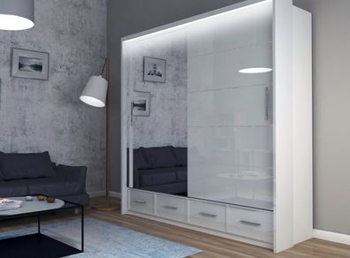 Sliding Doors Wardrobe S 203cm  LED
