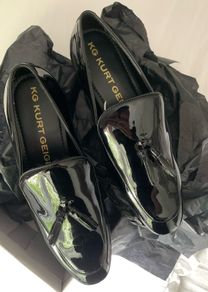 Kurt Geiger men's formal black patent  shoes NEW 9.5  44