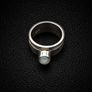 925 Vintage Sterling Silver & Moonstone Spinner Ring Image 10