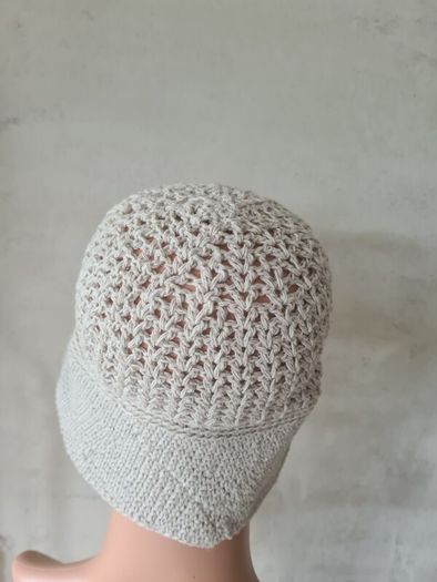 Crochet Hat For Women  Summer Cotton/Linen  Beige Hat