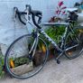 Felt F-LITE 700x25c wheels 21.5 inch frame 2x8 speed comes with holder bottle back bag holder pump light Image 6