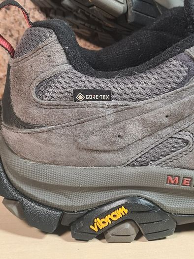 mens MERRELL MOAB 3 GTX gore-tex walking hiking shoes trainers vibram soles Size UK 10 Eu 44.5