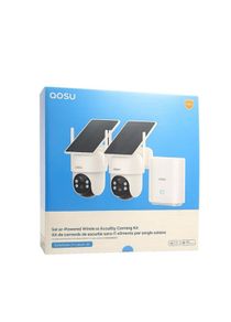 Aosu D1 Classic Solar Camera Pack Of 2 Camera Kit- White Brand New