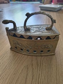 Antique brass iron