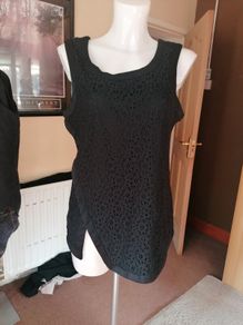 beautiful new designer black top