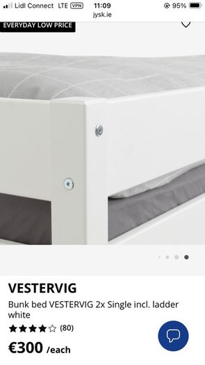 JYSK Vestervig Loft Bed