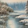 Original Scandinavian Oil Painting Image 10