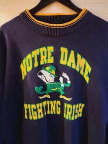 Vintage 80s/90s Rare Notre Dame college Sweatshirt Made in USA