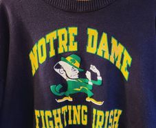 Vintage 80s/90s Rare Notre Dame college Sweatshirt Made in USA