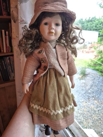 Vintage Irish Doll with Fizzy Hair.