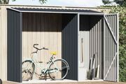 Garden Firewood Shed Anthracite 245x98x159 cm Galvanised Steel