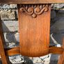 Solid Oak Extending Dining Table and 4 Chairs. Image 6