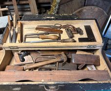 Vintage tools and carpenters box