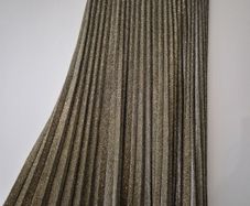 F&F Shimmery Gold Pleated Maxi Skirt L