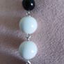 Black /White Chunky Necklace Image 3