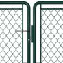 Garden Gate Steel 400x100 cm Green Image 3