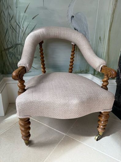Antique Victorian, Hindley & sons armchair.