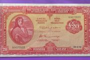 Irish twenty pound note