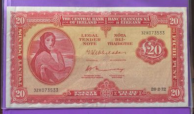 Irish twenty pound note