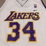 Vintage Nike Los Angeles Lakers Shaquille O'Neal #34 Basketball Jersey White Image 3
