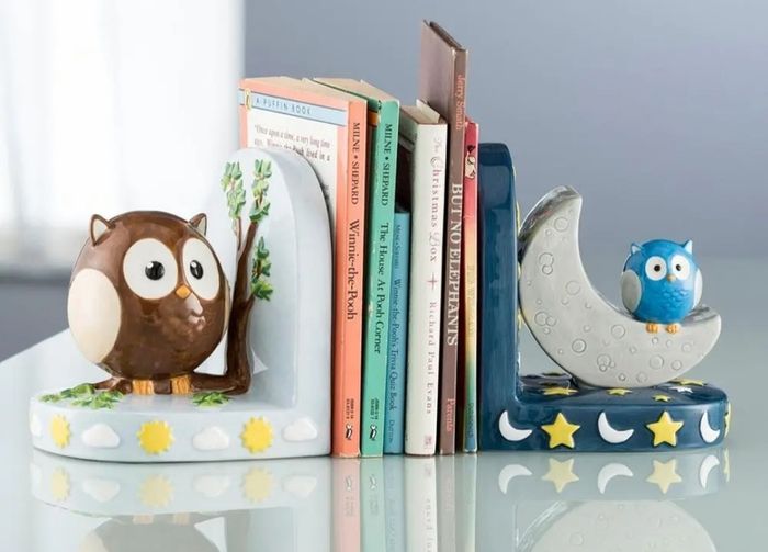 Day and Night Owl Bookends