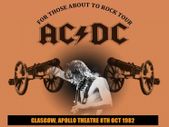 AC/DC vintage concert poster Glasgow Apollo 1982 Replica