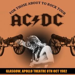 AC/DC vintage concert poster Glasgow Apollo 1982 Replica