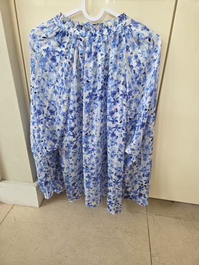 H&M blue blouse uk 8-12