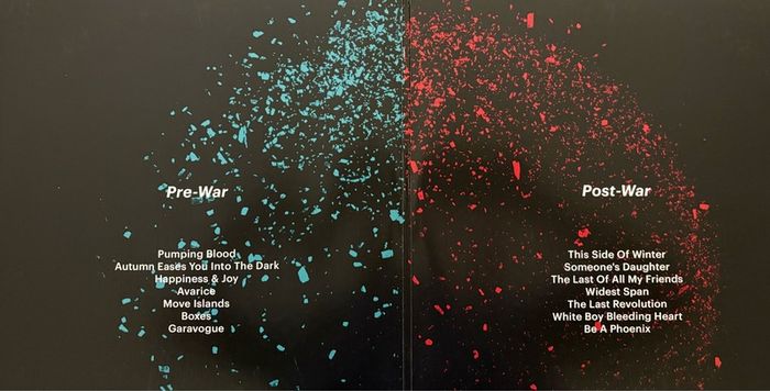 Autographed copy. A Plastic Rose - Flickering Light of an Inner War. Northern Ireland rock band. Limited edition - translucent red and blue vinyl. Like new. Bargain!