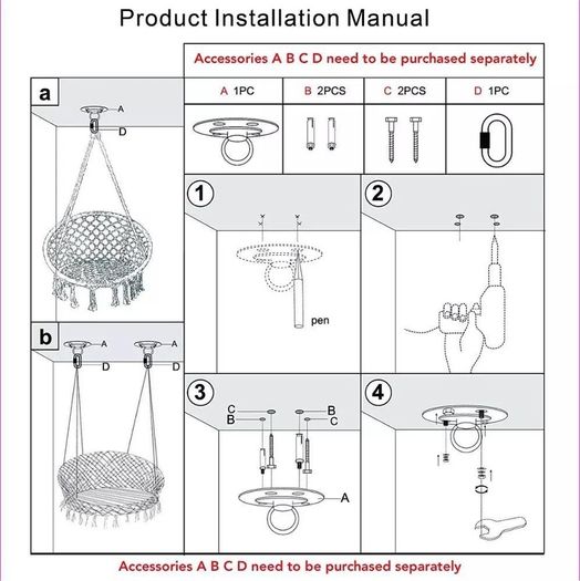 Hanging chair Brand New in Box